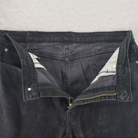 38x30 (actual 38x29) 514 Levi's Jeans Men's Black Jeans Distressed Faded - Picture 7 of 10